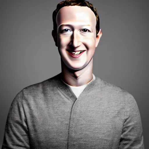 Image similar to mark zuckerburg with a small body. hyperrealistic photorealistic, detailed background, detailed features, radiant lighting