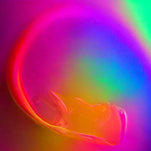 Image similar to beautiful colorful liquid art, neon colors, gradient