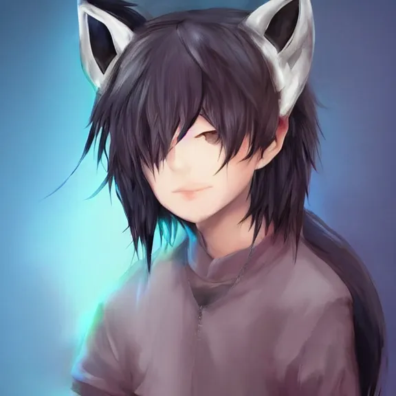 Prompt: blushing emo boy with cat ears and tail, fantasy! artwork!, award! winning!, hyper! detailed!, very very very very very very very very very very very very very very very very! very! beautiful!!!!, studio lighting!!, artstation!!