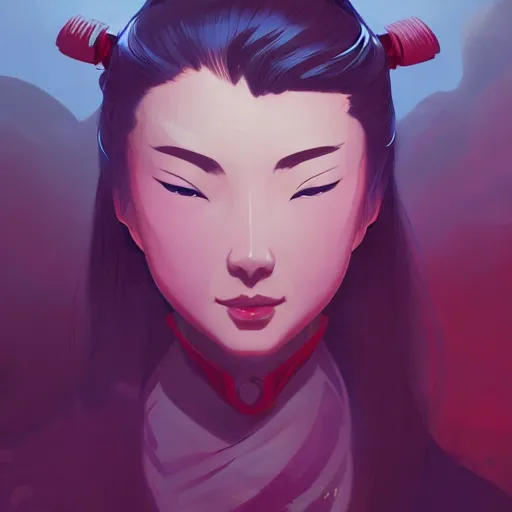 Image similar to a samurai, ambient lighting, 4 k, lois van baarle, ilya kuvshinov, rossdraws, alphonse mucha, jung gi kim, artstation