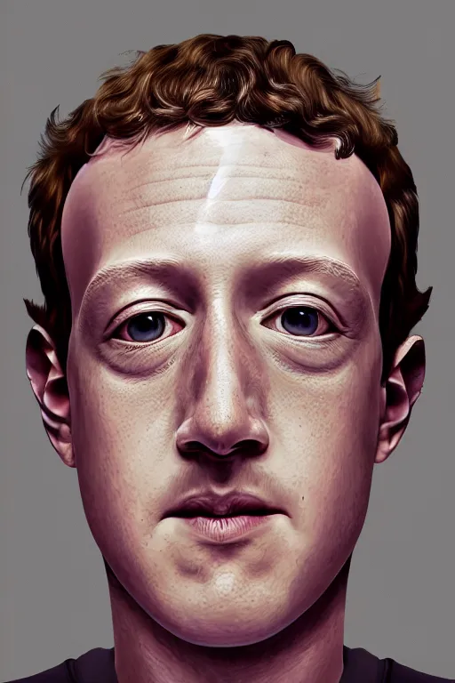 Image similar to mark zuckerberg with reptilian eyes, highly detailed, digital art, sharp focus, trending on art station