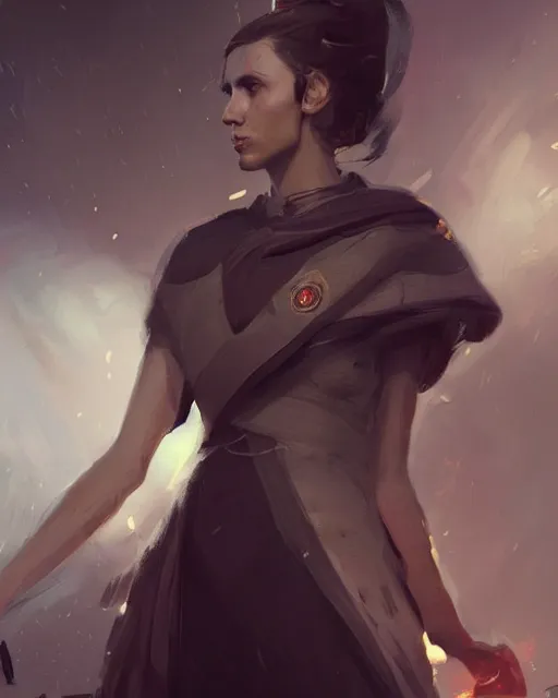 Prompt: a portrait of kennedy in the style of a [ roman empire ] senator!, art by greg rutkowski and artgerma, stunning! concept art, character design