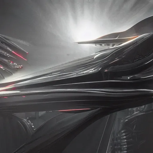 Image similar to full lenght sci-fi cars in the coronation of napoleon painting by Jacques-Louis David in the blade runner 2049 film and point cloud in the middle and everything in form of zaha hadid architects artwork by caravaggio unreal engine 5 keyshot octane lighting ultra high detail ultra hyper realism 8k 16k in plastic dark tilt shift full-length view