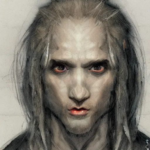 Image similar to Portrait Tosh.0 Vampire Plumber greg rutkowski jacques callot albrecht durer jen bartel gustav dore watercolor oil pastel 4k artstation wikiart wikipedia