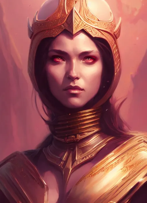 Image similar to percian empress, portrait, art by artgerm and greg rutkowski and magali villeneuve, d & d, fantasy, highly detailed, portrait, digital painting, trending on artstation, concept art, sharp focus, illustration