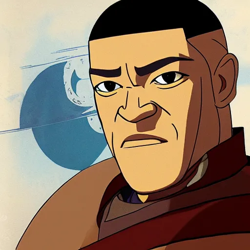 Image similar to Laurence Fishburne in Avatar: the last airbender, designed by Bryan Konietzko