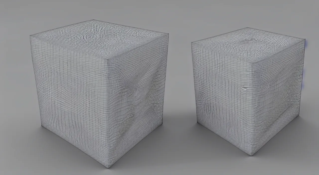 Image similar to 3 d render of a cube