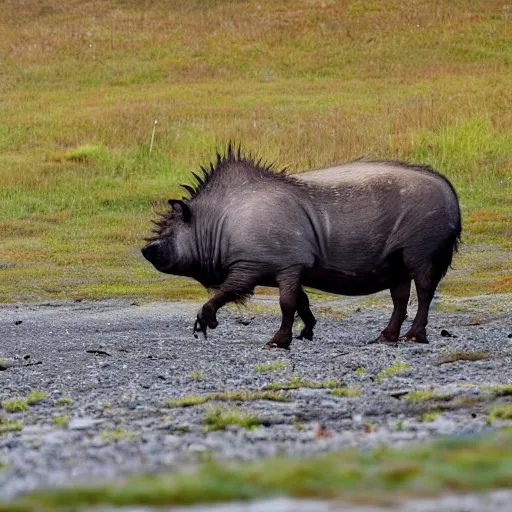 warthog running