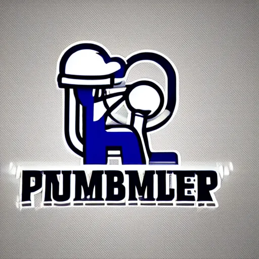 Image similar to highly detailed logo illustration of plumber