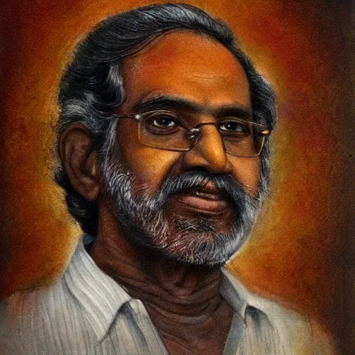 Prompt: tamil einstein portrait