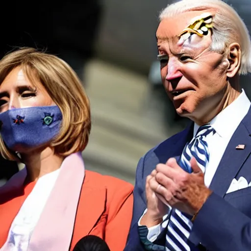 Prompt: joe biden dressed as a cute girl