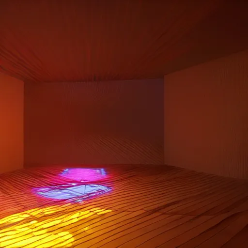 Image similar to a hyperrealistic 3 d render of a dmt trip, photorealism, dramatic lighting, volumetric lighting, 8 k, unreal engine, octane render