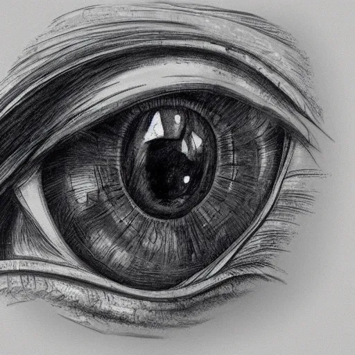 Image similar to anatomy of a human eye, da vinci notes, ultradetailed, anatomy study, artstation