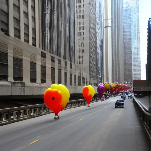 Image similar to the balloon snails of lower wacker drive