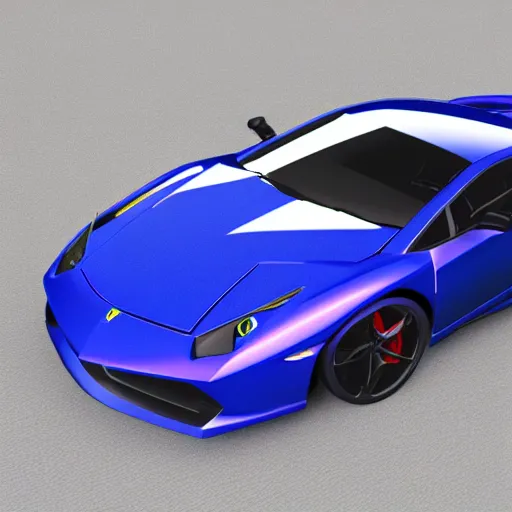 Prompt: a super sports car made between lamborghini and ferrari. super sports car. 3 d render.