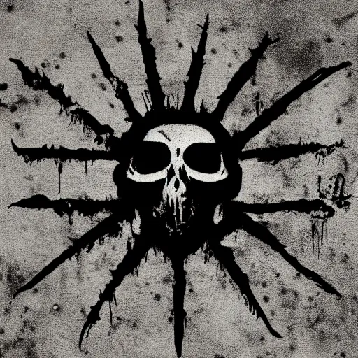 Image similar to black death metal band logo