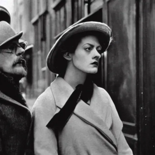 Image similar to iconic film stills from the movie adaptation of ulysses by james joyce