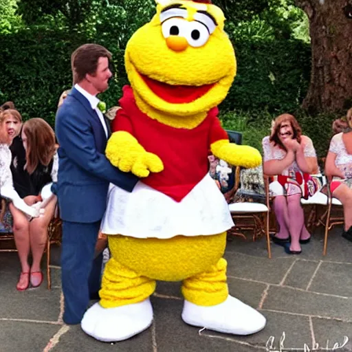 Image similar to Ernie and Bert getting married