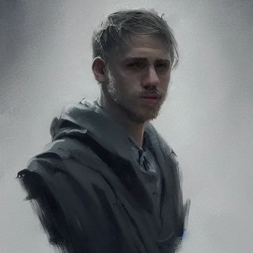 Image similar to “Portrait of Charles Matthew Hunnam by Greg Rutkowski, young, manly, attractive, strong, older brother vibes, highly detailed portrait, scifi, digital painting, artstation, concept art, smooth, sharp foccus ilustration, Artstation HQ”