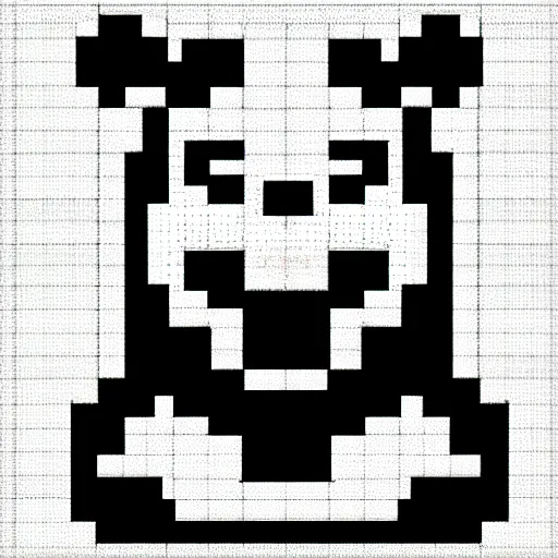 Prompt: panda pixel art