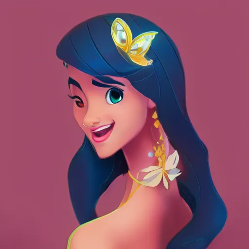 Image similar to portrait of the mr bin as a disney princess, disney artstyle, artstation, concept art, smooth, sharp focus, illustration, hd, 8 k