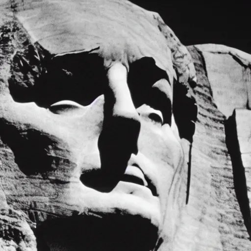 Prompt: rock hudson as one of the presidents on mount rushmore