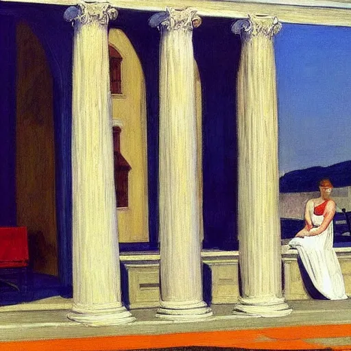 Image similar to Roman Empire by Edward hopper