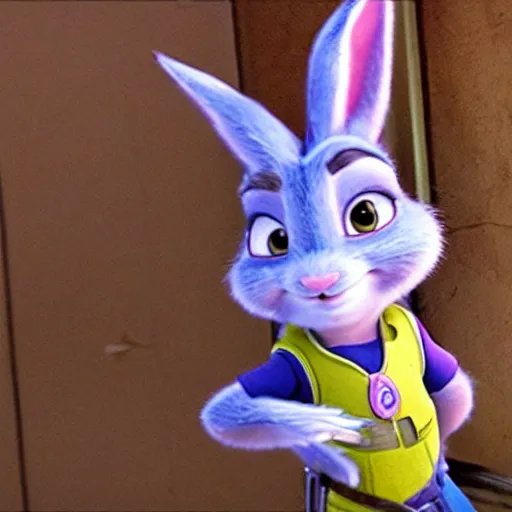 Prompt: Judy Hopps played by an actress in live-action adaptation