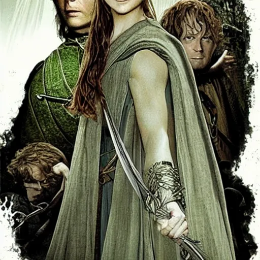 Prompt: lord of the rings ent woman