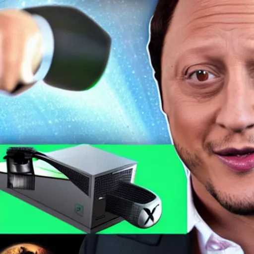 Image similar to rob schneider is an xbox