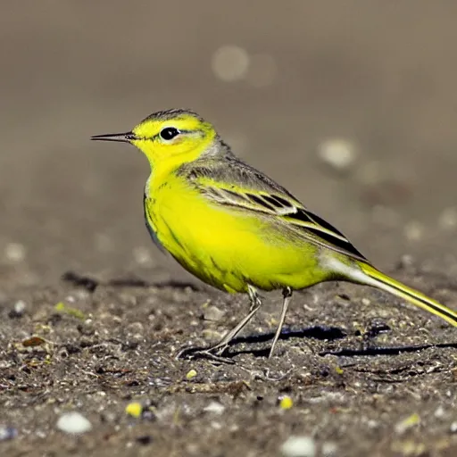 Prompt: yellow wagtail