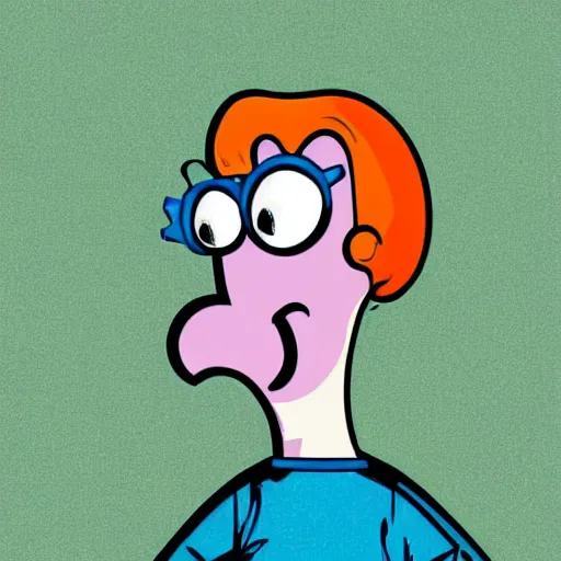 Image similar to handsome squidward as male, colorful pop art style