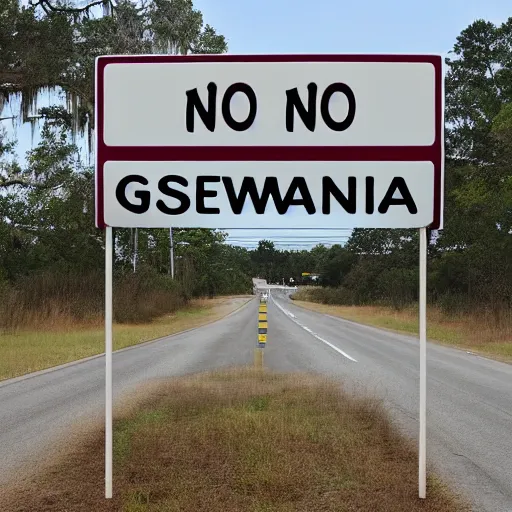 Image similar to no savannah, georgia sign on highway