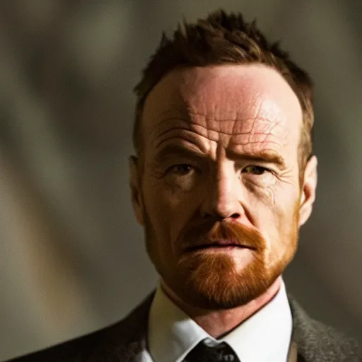 Image similar to Live Action Still of Bryan Cranston dressed as Jesse Pinkman, real life, hyperrealistic, ultra realistic, realistic, highly detailed, epic, HD quality, 8k resolution, body and headshot, film still