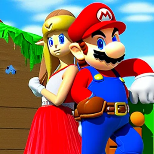 mario and zelda kissing each other | Stable Diffusion | OpenArt