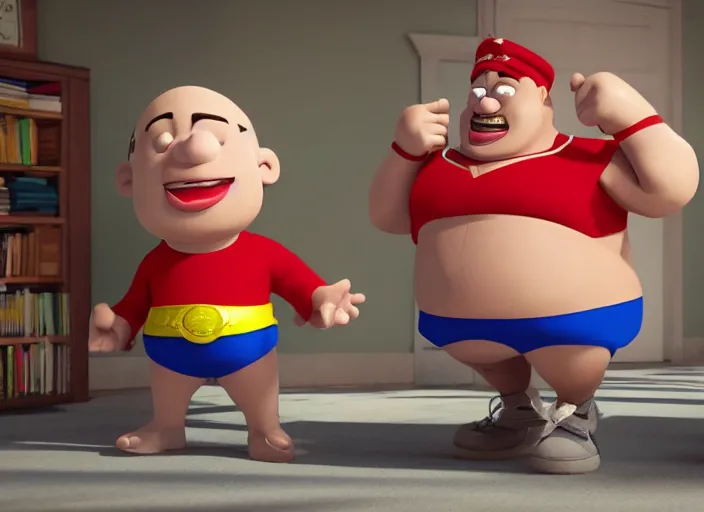 Image similar to photo of danny de vito dressed as captain underpants, 8 k, high definition, photo realistic, octane render