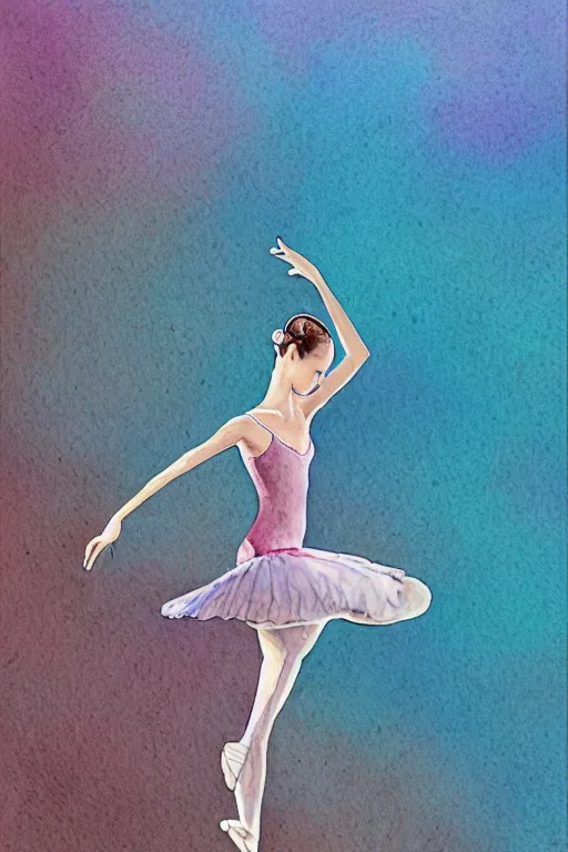 Image similar to ballerina alone at the bottom of the great barrier reef by jaques cousteau, digital art, smooth, focus, highly detailed, hyper realistic, watercolor