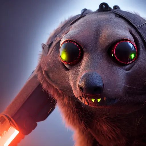 Prompt: mole wearing military gear, furry, glowing arcane eyes, ultra detailed, cgi, photorealistic, unreal engine 5, nft portrait, 3 d, digital art, 8 k, octane render, trending on art station