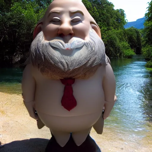 Image similar to river gnome for face profile avatar