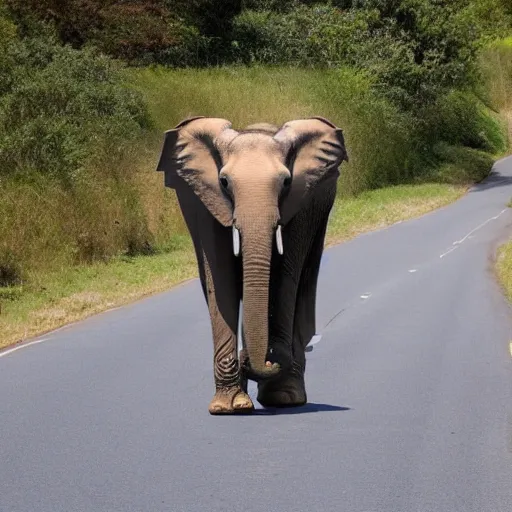 Prompt: elephant on a bike