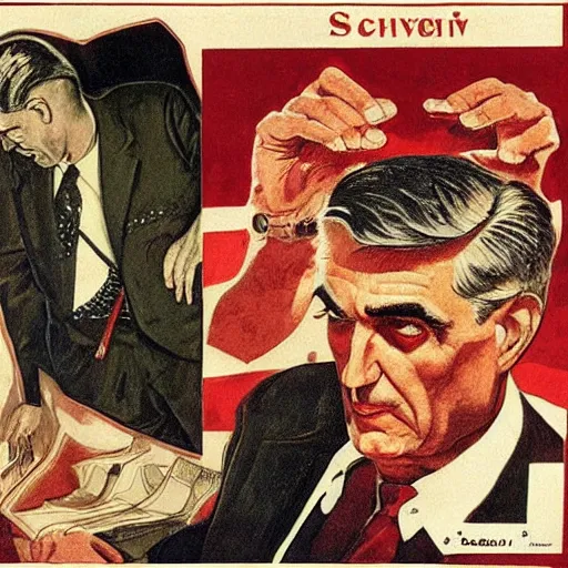 Image similar to soviet propaganda of communist peasasnt robert mueller, by j. c. leyendecker, bosch, and beksinski