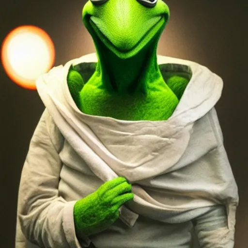 Prompt: anonymous as a kermit, award winning creature photography, extremely detailed, artstation, 8 k, sensual lighting, incredible art, wlop, artgerm