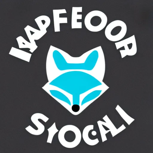 Image similar to app logo for a social network for foxes