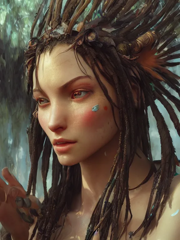 Image similar to avatar, au naturel, hyper detailed, digital art, trending in artstation, cinematic lighting, studio quality, smooth render, unreal engine 5 rendered, octane rendered, art style by klimt and nixeu and ian sprigger and wlop and krenz cushart