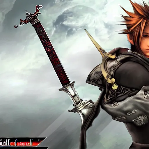 Image similar to final fantasy squall sword