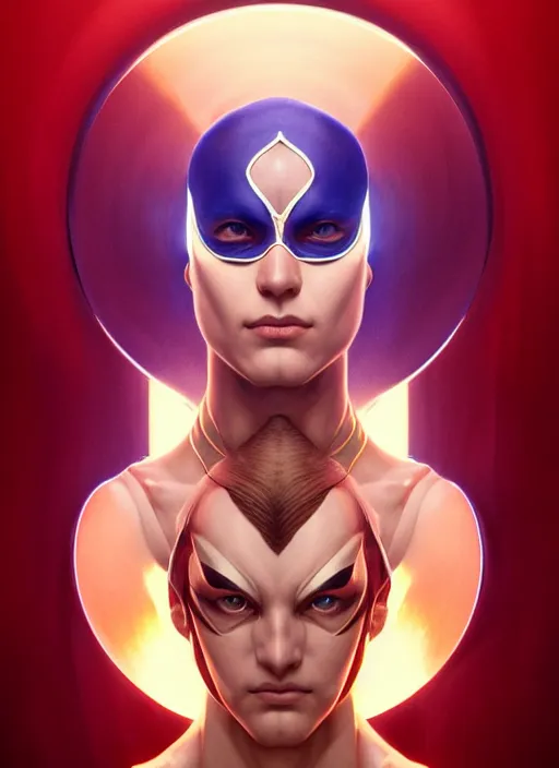 Image similar to symmetry!! portrait of vega with mask, street fighter iv, global illumination!! intricate, elegant, highly detailed, digital painting, artstation, concept art, smooth, sharp focus, illustration, art by artgerm and greg rutkowski and alphonse mucha