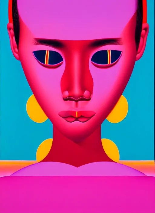 Prompt: beautiful woman vibes by shusei nagaoka, kaws, david rudnick, airbrush on canvas, pastell colours, cell shaded!!!, 8 k