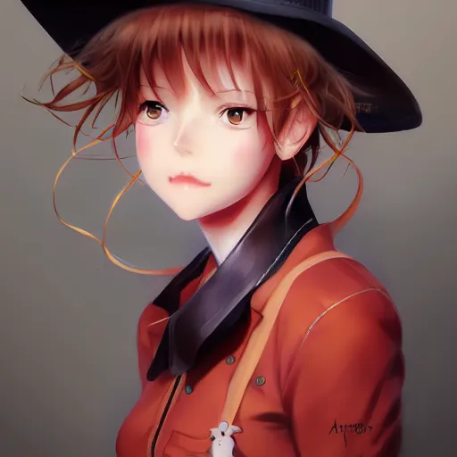 Image similar to anime portrait of a cow girl anime style by Stanley Artgerm Lau, WLOP, Rossdraws, James Jean, Andrei Riabovitchev, Marc Simonetti, and Sakimichan, trending on artstation