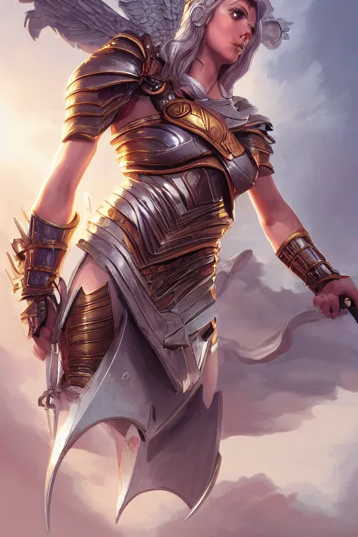 Image similar to amazon valkyrie athena, d & d, fantasy, portrait, highly detailed, headshot, digital painting, trending on artstation, concept art, sharp focus, illustration, art by artgerm and greg rutkowski and magali villeneuve