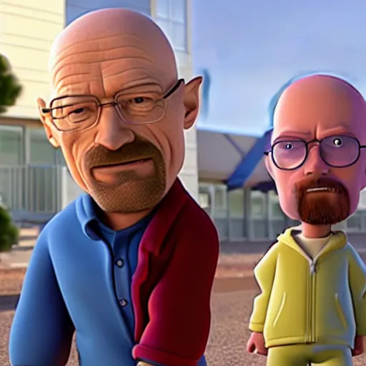 Prompt: walter white in a Pixar Film